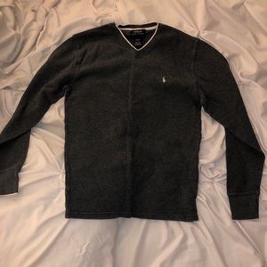 Men’s polo waffle long sleeve